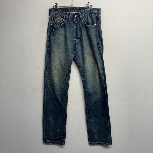 Vtg Levi’s 501xx USA made jeans 30 x 34 dark blue